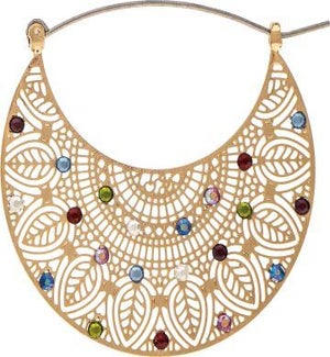 EARRING/Filigree Wide Hoop