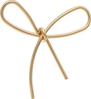EARRING/Gold Wire Bow Tie