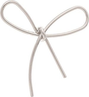 EARRING/Silver Wire Bow Tie