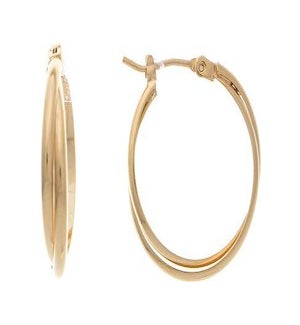 EARRING/Gold 14KP Twist Hoop