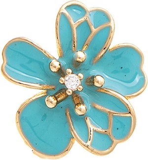 EARRING/Blue Posy Flower
