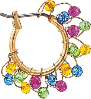 EARRING/Multi Bead Hoop