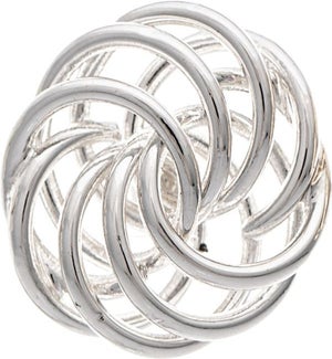 EARRING/Silver Swirled Knot