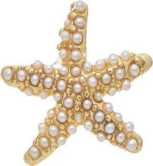EARRING/Gold Pave Starfish