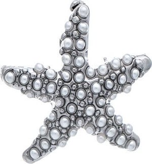 EARRING/Silver Pave Starfish