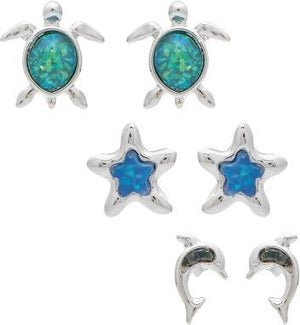 EARRINGSET/Turtle-Starfish