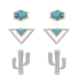 EARRINGSET/Southwest Cactus