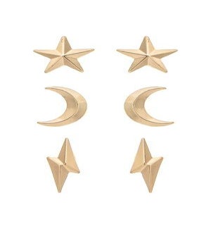 EARRINGSET/Gold Moon