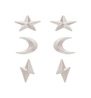 EARRINGSET/Silver Moon