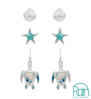 EARRINGSET/Starfish, Clam
