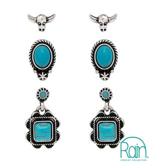 EARRINGSET/Square, Oval