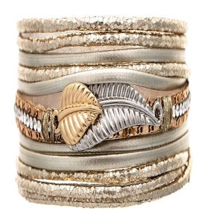 BRACELET/Gold Foil Leaf