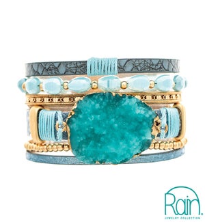 BRACELET/Blue Druzy Snake