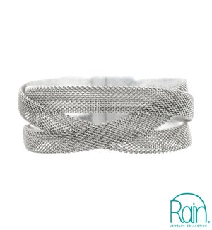 BRACELET/Silver Crossover Mesh