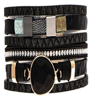 BRACELET/Black Natural Stone