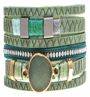 BRACELET/Green Natural Stone