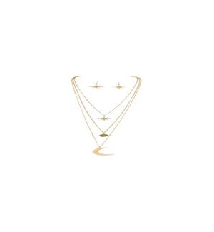 NECKLACESET/3 Layer Celestial