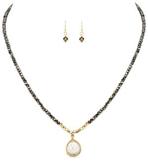 NECKLACE/Gold Hematite