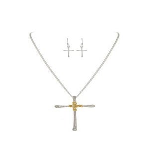 NECKLACESET/Wire Wrap Cross