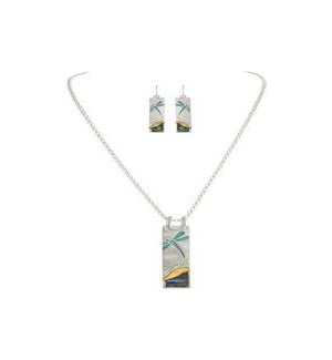 NECKLACESET/Bl Wash Dragonfly