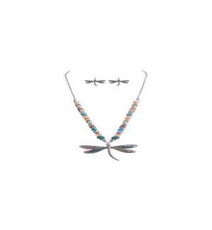 NECKLACESET/Dragonfly Bead