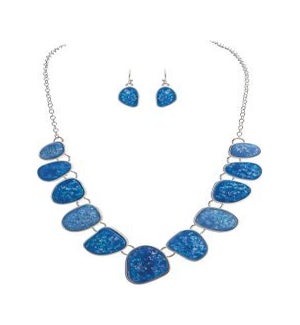 NECKLACESET/Sea Opal Gems