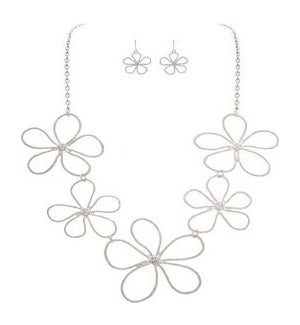 NECKLACESET/Petal Flower