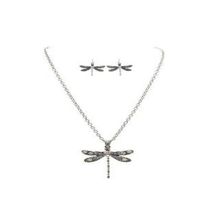 NECKLACESET/Crystal Dragonfly