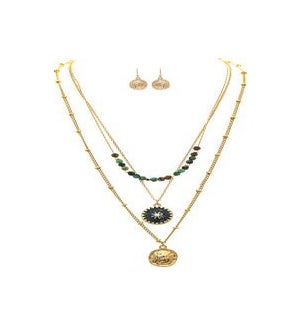 NECKLACESET/Layered Charms