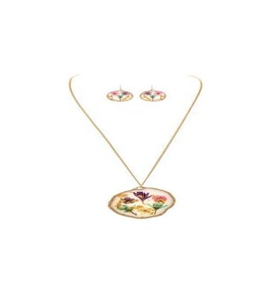 NECKLACESET/Pressed Flower