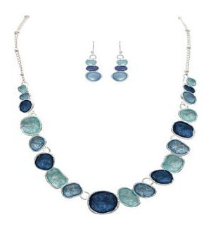 NECKLACESET/Blue Concave