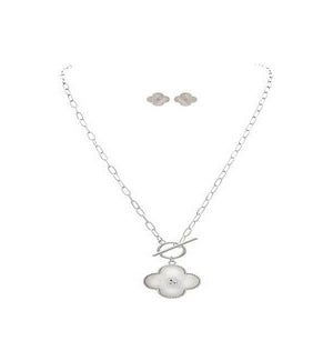 NECKLACESET/Silver Clover