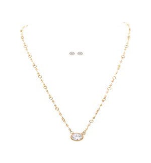NECKLACESET/Gold Frilly Chain