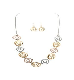 NECKLACESET/Swirl Shape Links