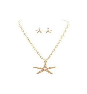 NECKLACESET/Pearl Starfish