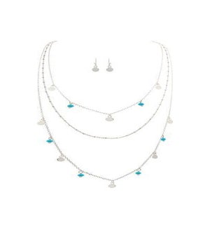 NECKLACESET/Blue Charms Layer