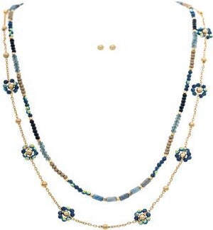 NECKLACESET/Layer Flowers