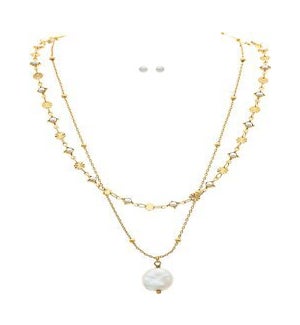 NECKLACESET/Gold Coin Drop