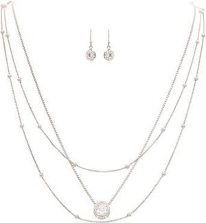 NECKLACESET/Silver Chain