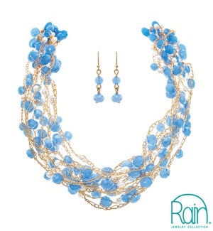 NECKLACESET/Blue Braid Bundle