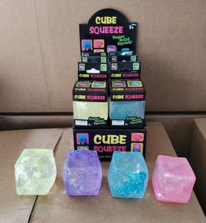 SQUISHY/Glitter Cube