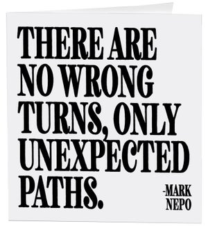 ED/there are no wrong turns