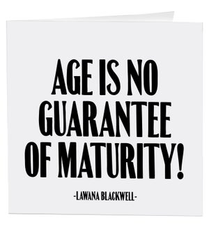 BD/age is no guarantee