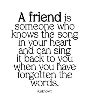 EN/A Friend Is Someone Who