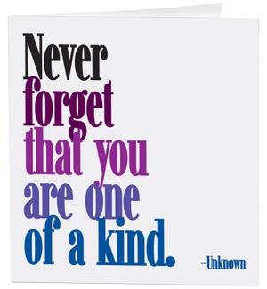 EN/you are one of a kind