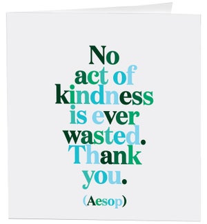 TY/no act of kindness