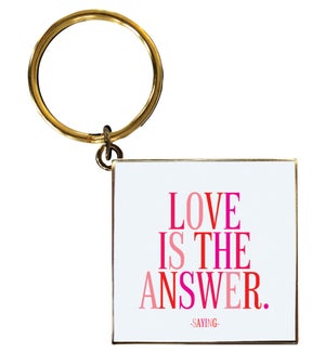 KEYCHAIN/love is the answer