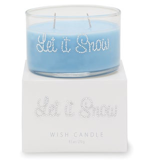 CANDLE/Let it Snow Wish Candle
