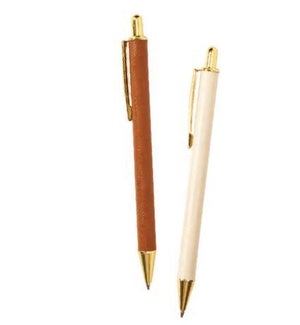 PEN/Set of Pens- Ivory & Tan