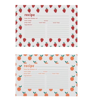 RECIPECARD/Fruit Recipe Cards